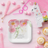 春フローラベビーシャワー紙プレート ペーパープレート (パーティー)