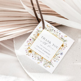 春フローラベビー開花ベビーシャワーありがとう フェイバータグ