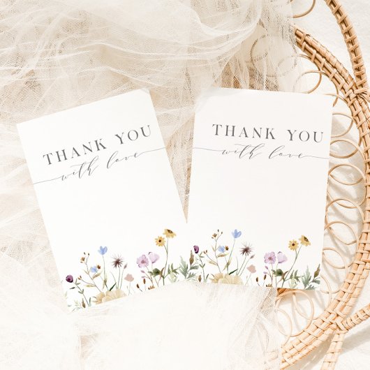 春フローラベビー開花ベビーシャワー サンキューカード