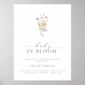 春フローラベビー開花ベビーシャワー | ポスター (正面)