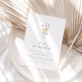春フローラベビー開花ベビーシャワー | 招待状