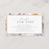 春フローラベビー開花書中ベビー | エンクロージャーカード (正面)