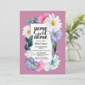 春フローラホームスイートホーム引っ越し祝いパーティーパーティー 招待状 (スタンド正面)