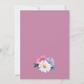 春フローラホームスイートホーム引っ越し祝いパーティーパーティー 招待状 (裏面)