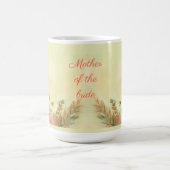 春フローラポピーデザインマザーオブザブライド コーヒーマグカップ (中央)