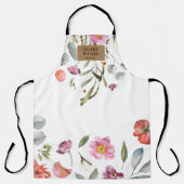 春フローラメイクアップアーティストサロンモノグラム エプロン (正面)
