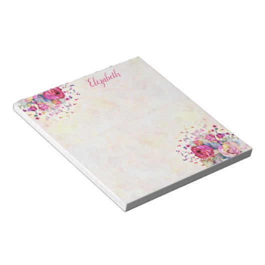 春フローラメモ ノートパッド (アングル)