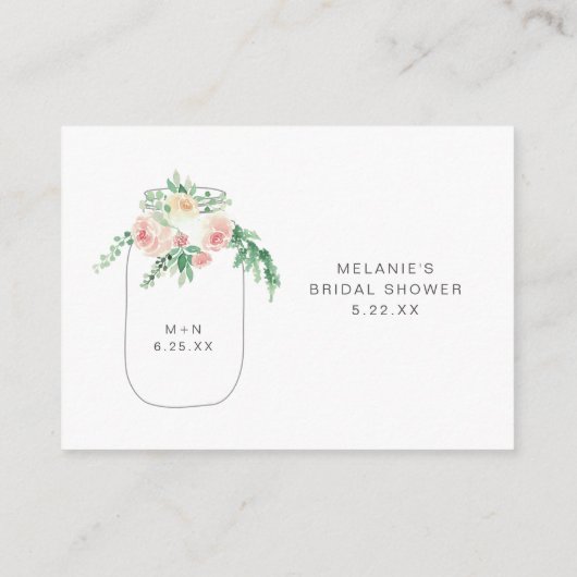 春フローラメーソンジャールシャワーレシピリクエスト エンクロージャーカード (裏面)