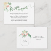 春フローラメーソンジャールシャワーレシピリクエスト エンクロージャーカード (正面/裏面)