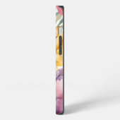 春フローラモノグラム iPhoneケース (左側面)