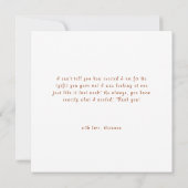 春フローラリースベビーシャワー サンキューカード (裏面)