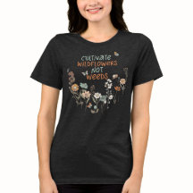 春フローラワイルドフラワーtシャツ