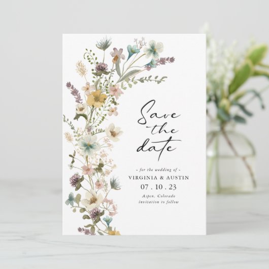 春フローラ写真Date Cardを保存 セーブザデート (スタンド正面)