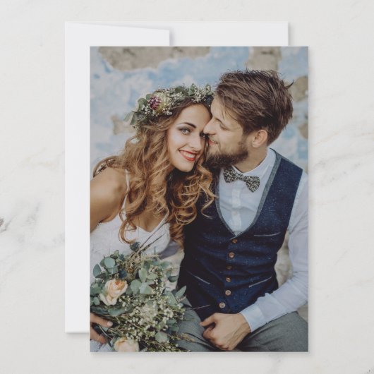 春フローラ写真Date Cardを保存 セーブザデート (裏面)