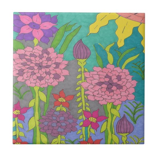 春フローラ園 タイル (正面)