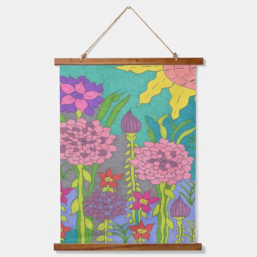 春フローラ園 吊り下げ型タペストリー (正面)