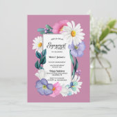 春フローラ婚約パーティ 招待状 (スタンド正面)