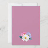 春フローラ婚約パーティ 招待状 (裏面)