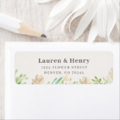 春フローラ差出人住所ラベル ラベル (インサイチュ)