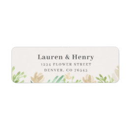 春フローラ差出人住所ラベル ラベル