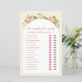 春フローラ彼は彼女はブライダルシャワーゲームと言った (スタンド正面)