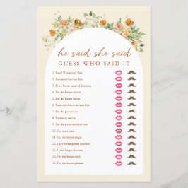 春フローラ彼は彼女はブライダルシャワーゲームと言った