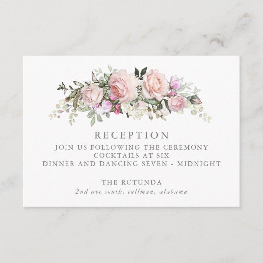 春フローラ披露宴カード エンクロージャーカード (正面)