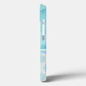 春フローラ数々のブルーデザイン Case-Mate iPhoneケース (裏面 / 左)