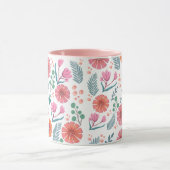 春フローラ植物型マカラフルグ マグカップ (中央)