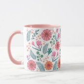 春フローラ植物型マカラフルグ マグカップ (左)