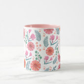 春フローラ植物型マカラフルグ マグカップ (中央)