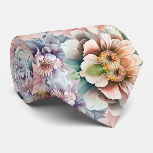 春フローラ植物性メンズタイ ネクタイ (ロール)