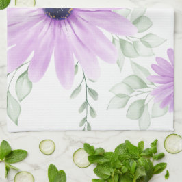 春フローラ植物模様カラフル キッチンタオル