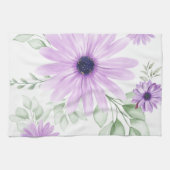 春フローラ植物模様カラフル キッチンタオル (横)