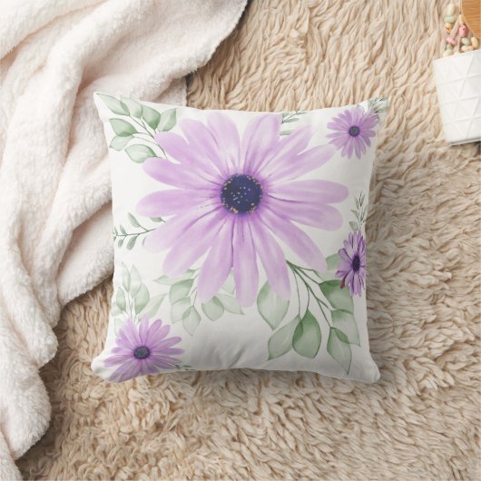 春フローラ植物模様装飾用クッション クッション (ブランケット)