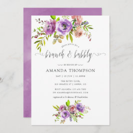 春フローラ水の色ブランチとバブリー 招待状