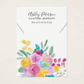 春フローラ水彩ジュエリーネックレス表示 (正面)