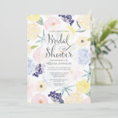春フローラ水彩ブライダルシャワー招待状 招待状 (スタンド正面)