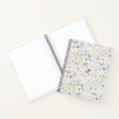 春フローラ牧草地水色フローラ ノートブック (内部)