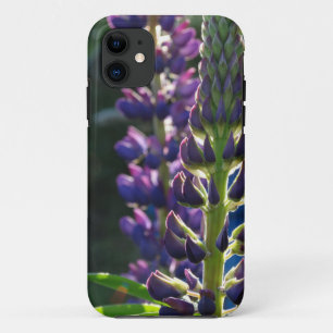 春フローラ紫色のフラワーフォンケース iPhone 11 ケース