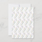 春フローラ結婚のアーチ披露宴 出欠カード (裏面)