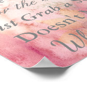 春フローラ結婚のピンクの座席ポスター ポスター (角)