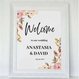 春フローラ結婚の歓迎プリント可能ポスター ポスター