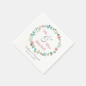 春フローラ結婚リース スタンダードカクテルナプキン (角)