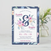 春フローラ結婚式招待状ボホ 招待状 (スタンド正面)