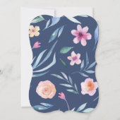 春フローラ結婚式招待状ボホ 招待状 (裏面)