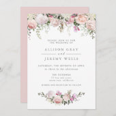 春フローラ結婚式招待状 招待状 (正面/裏面)