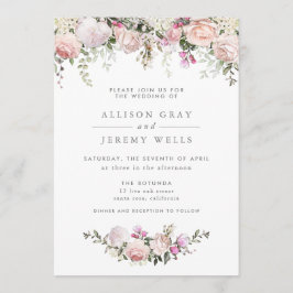 春フローラ結婚式招待状 招待状