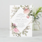 春フローラ結婚式招待状 招待状 (スタンド正面)