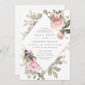 春フローラ結婚式招待状 招待状 (正面/裏面)